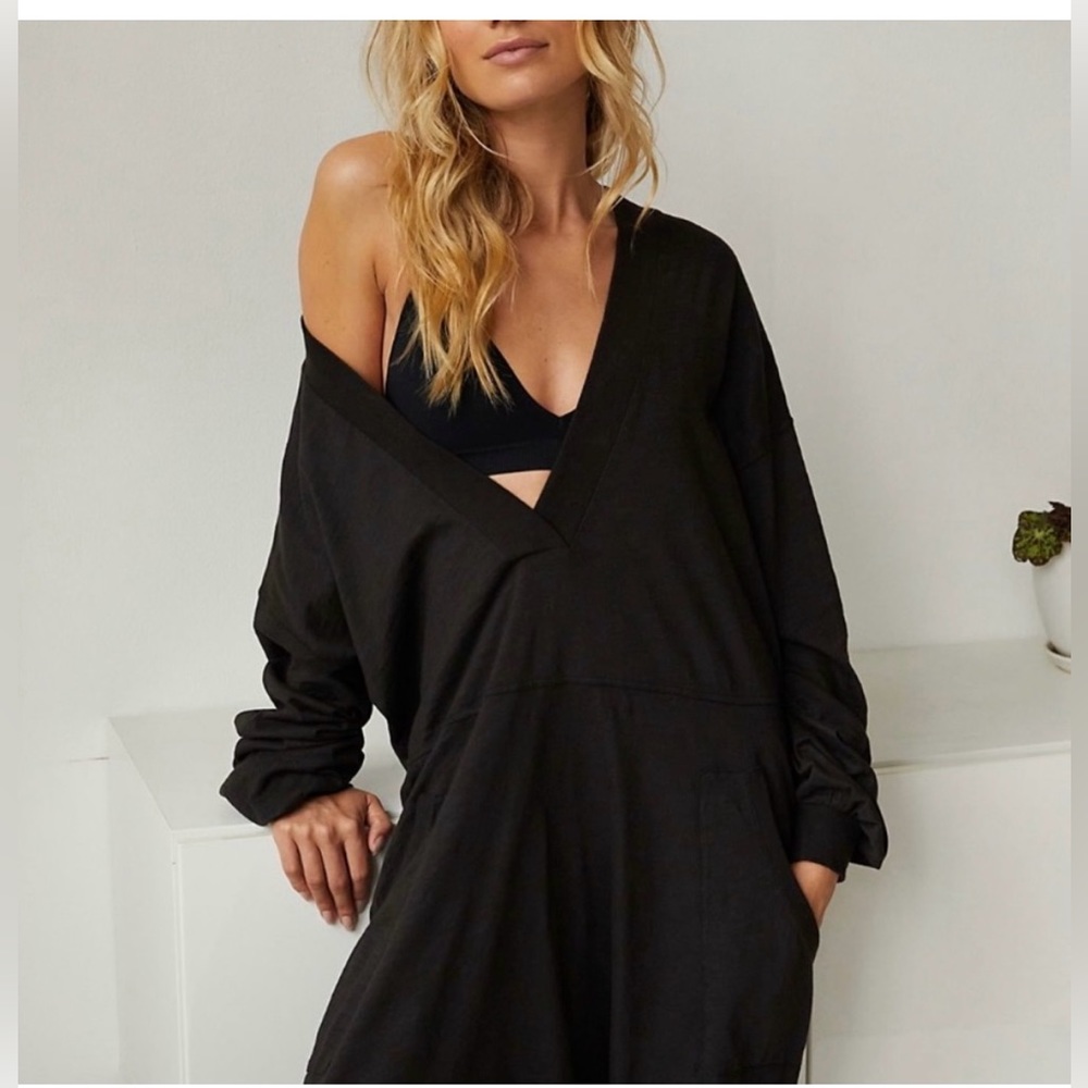 Free People “Just Because Onsie” in Black